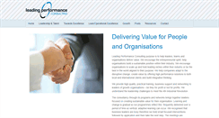 Desktop Screenshot of leadinperformance.com