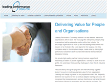 Tablet Screenshot of leadinperformance.com